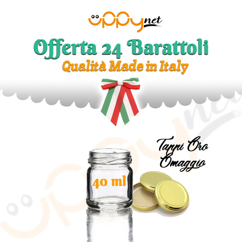 24 Barattoli barattolo vasetto vasetti monodose con tappo mignon 40ml  segnaposto | eBay