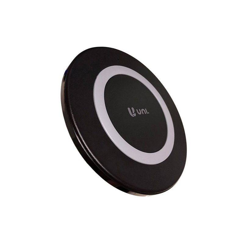 Caricatore wireless Caricabatterie senza fili per smartphone iPhone Samsung  Nero 10W | UppyNet