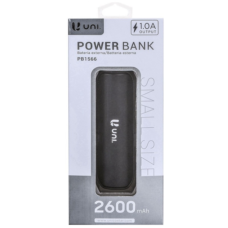 Power Bank 2600 mah carica batteria esterno portatile per Smartphone Tablet  Nero | UppyNet