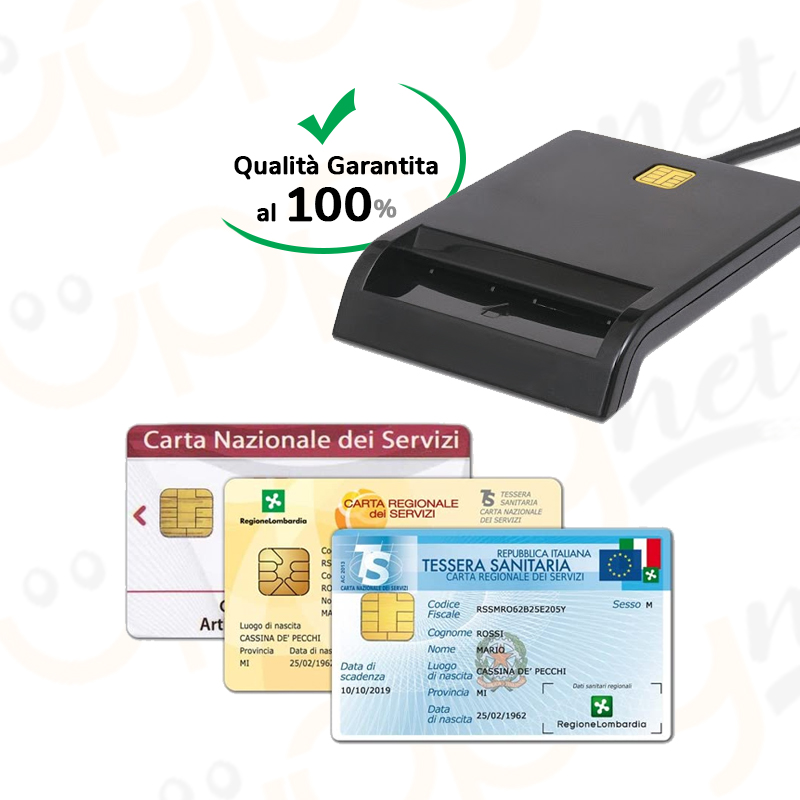 Lettore Smart Card Firma Digitale Tessera Sanitaria CNS,CRS,CIE Minilector  Evo | UppyNet