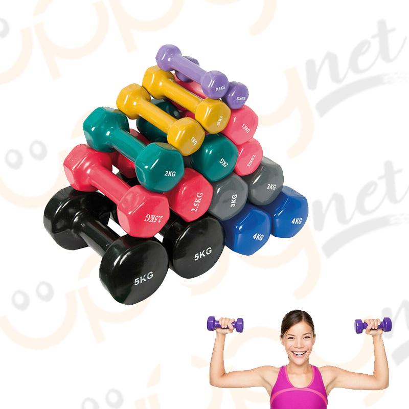Pesi manubri palestra fitness allenamento esercizi peso manubrio 1 2 3 4 5  6 kg | UppyNet