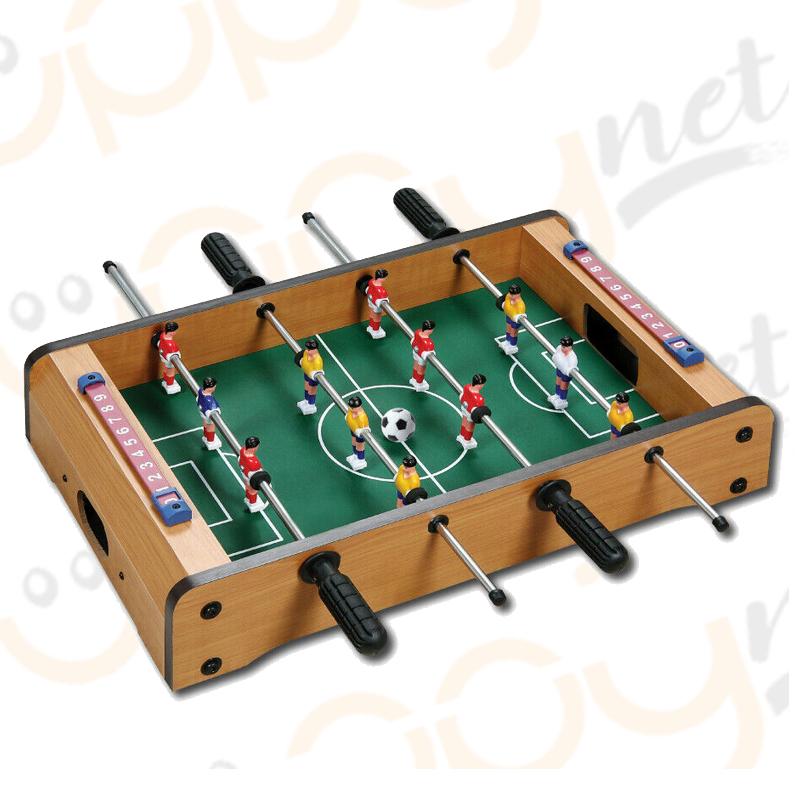 Mini biliardino calcio balilla giocattolo gioco tavolo bimbi legno 51x31x10  cm | UppyNet