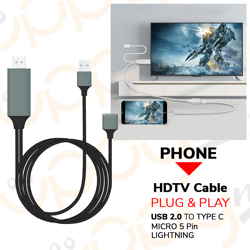 CAVO MHL FULL HD 1080P MICRO USB HDMI HDTV TV PER SAMSUNG IPHONE HUAWEI  XIAOMI | UppyNet