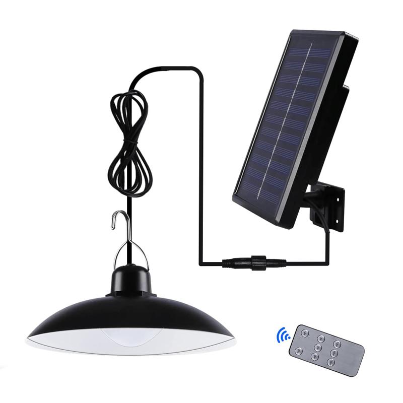 Lampadario lampada pannello solare da esterno sospensione telecomando  campeggio | UppyNet