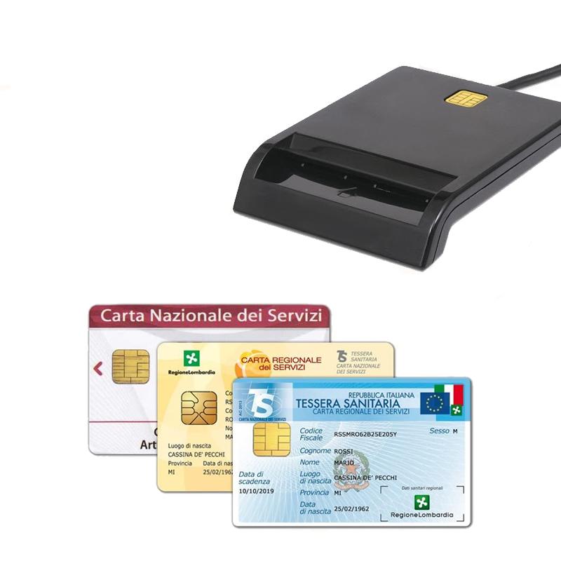 Lettore Smart Card Firma Digitale Tessera Sanitaria CNS,CRS,CIE Minilector  Evo | UppyNet